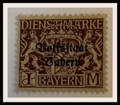 Bavaria Scott #O18 Mint Hinged