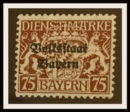 Bavaria Scott #O31 Mint Hinged