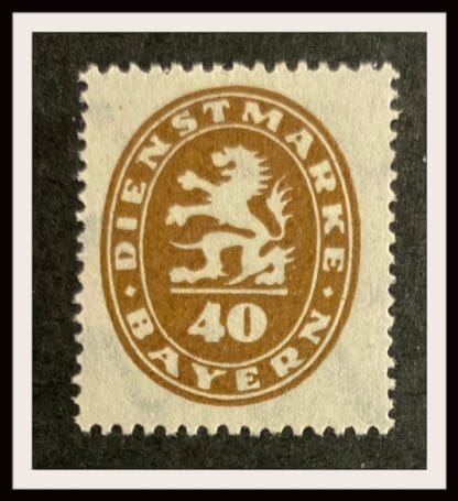 Bavaria Scott #O39 Mint Hinged