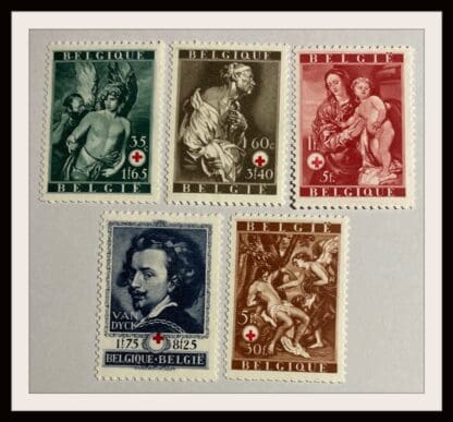 Belgium Scott # B370/B372-B375 Mint Never Hinged