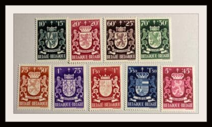 Belgium Scott # B405-B416 Mint Hinged