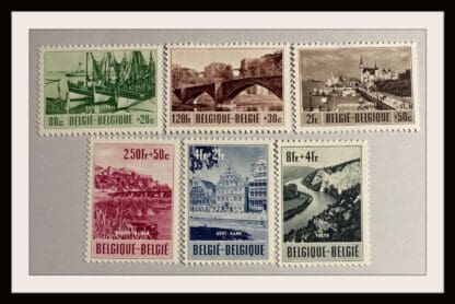 Belgium Scott # B538-B543 Mint Never Hinged