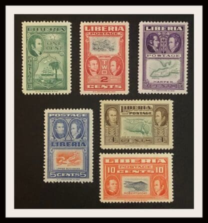 Liberia Scott #337-342 Mint Never Hinged