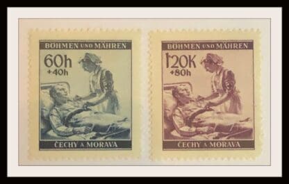 Bohemia & Moravia Scott #B3-B4 Mint Hinged