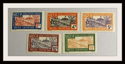 Niger Scott #J9-J13 Mint Hinged