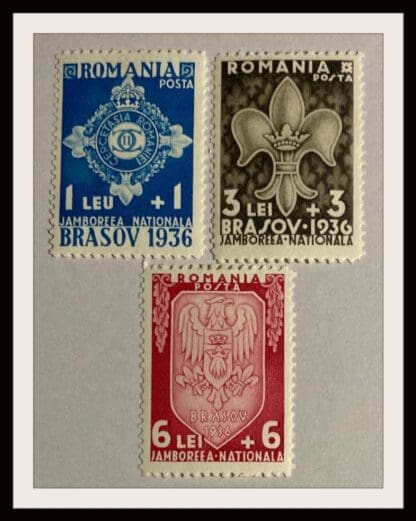 Romania Scott # B63-B65 Mint Hinged