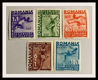 Romania Scott # B77-B81 Mint Hinged