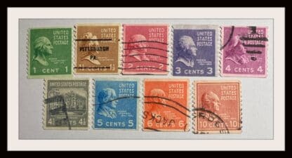 Scott # 839-847 Used