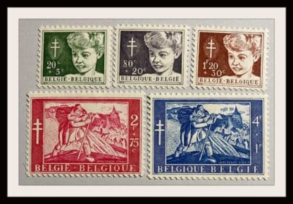 Belgium Scott #B567-B569/B571-B572 Mint Never Hinged