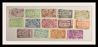 Belgium Scott #Q240/248-252/254-259/262 Used