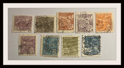 Brazil Scott # 218-219/220/222/224/225/226/228/229 Used