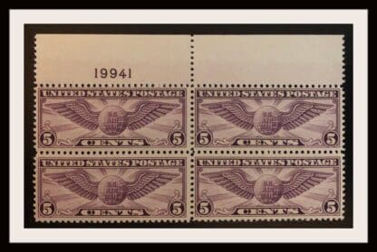 Scott # C12 Mint Never Hinged Plate Block of 4