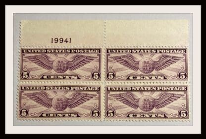 Scott # C12 Mint Never Hinged Plate Block of 4