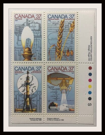 Canada Scott #1209a Mint Never Hinged Plate Block