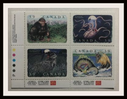 Canada Scott # 1289-1292a Mint Never Hinged Plate Block