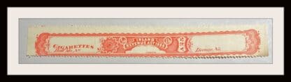 Canada # Blank Series 1880 Cigarette Tax Stamp Mint NO GUM