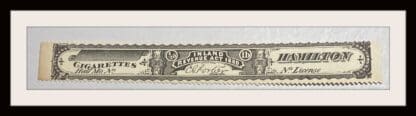 Canada # Hamilton Series 1880 Cigarette Tax Stamp Mint NO GUM