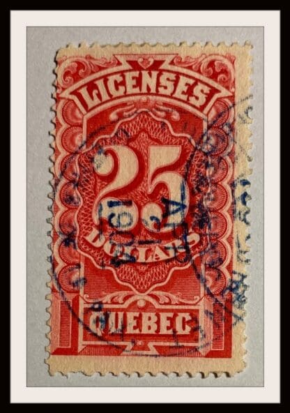 Canada # QP18 Quebec Stamp Used