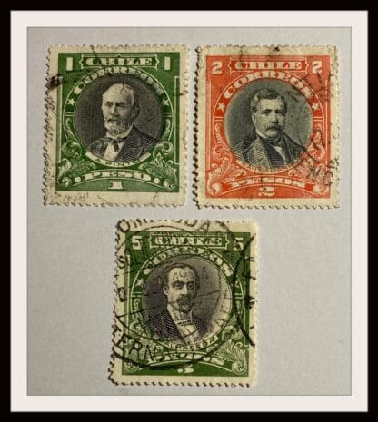 Chile Scott #158-161 Used