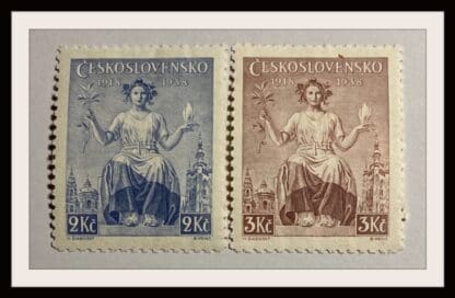 Czechoslovakia Scott #253-254 Mint Hinged