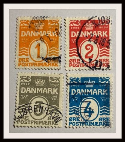 Denmark Scott #85-88 Used