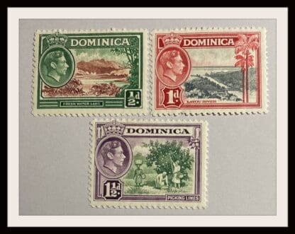 Dominica Scott #97-99 Mint Hinged