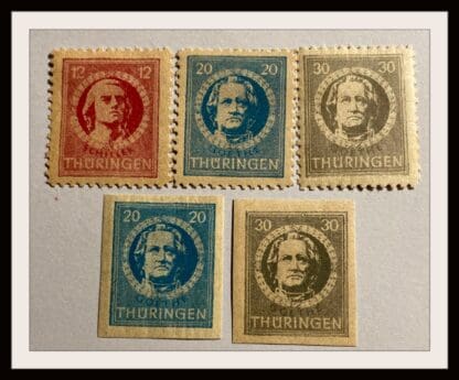 Germany DDR Scott # Non Listed Thuringia Mint Hinged