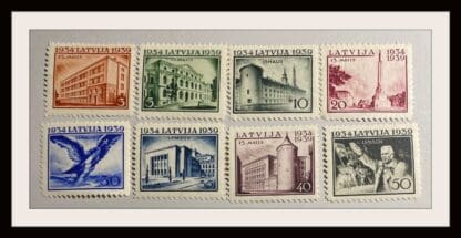 Latvia Scott # 207-214 Mint Hinged