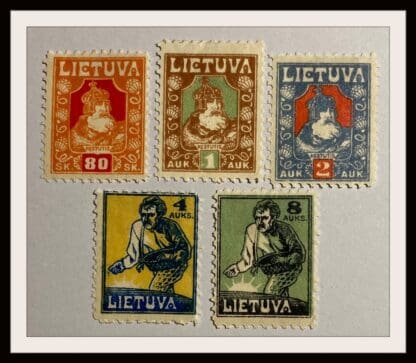 Lithuania Scott # 104-105/108/110 Mint Hinged