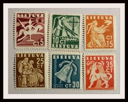 Lithuania Scott # 317-322 Mint Hinged