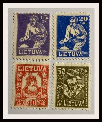 Lithuania Scott # 98-99/101-102 Mint Hinged