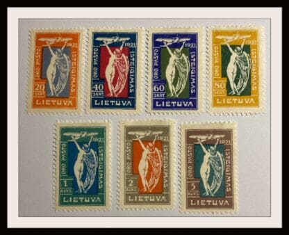 Lithuania Scott # C8-C14. Mint Hinged