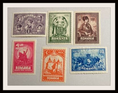 Romania Scott #347-352 Mint Hinged