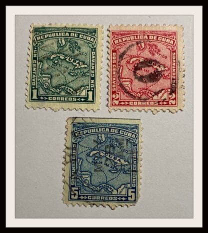 Cuba Scott # 253-254/257 Used