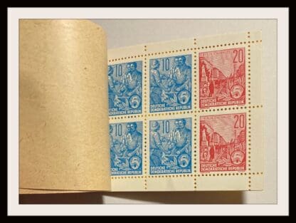 DDR Scott # 188a/188b/22a Booklet Pane Mint Never Hinged