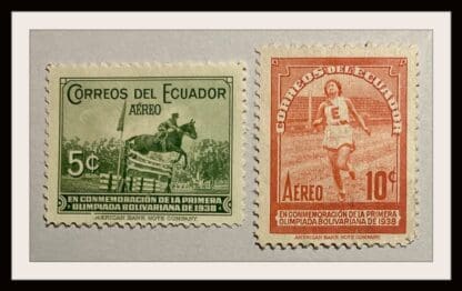 Ecuador Scott # C65-C66 Mint Hinged & Mint NO GUM