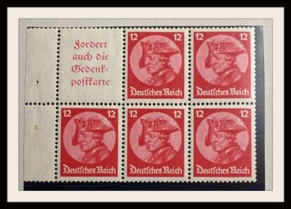 Germany Scott # 399b Booklet Pane Mint Never Hinged