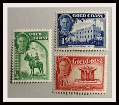 Gold Coast Scott #130-132 Mint Never Hinged