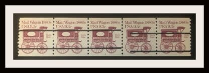 Scott # 1903a Mint Never Hinged Plate Strip of 5 # 4 Broken Cancel Line