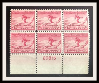 Scott # 716 Mint Never Hinged Plate Block