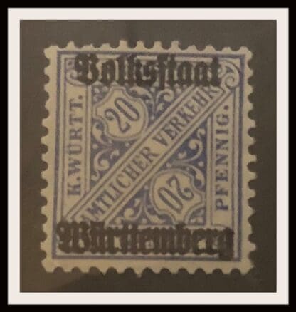 Germany Wurtenberg #O156 Mint Hinged