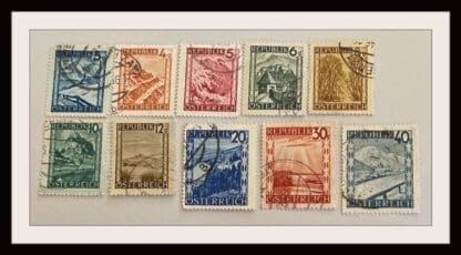 Austria  Scott # 455-4961/463-464/467/470 Used