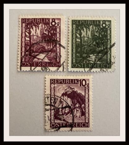 Austria  Scott # 483-485 Used