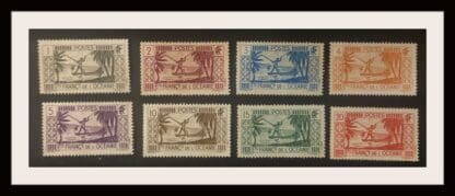 French Polynesia Scott #80-87 Mint NO GUM