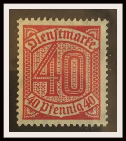 Germany Scott # O6 Mint Hinged