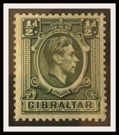 Gibraltar #107 Mint Hinged