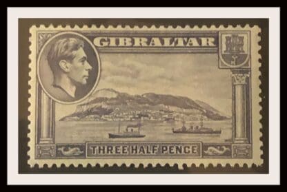 Gibraltar #109a Mint Hinged