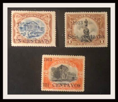 Guatemala #151-153 Mint Hinged