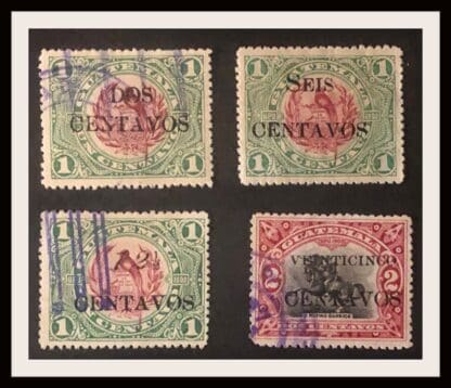 Guatemala #154-157 Used