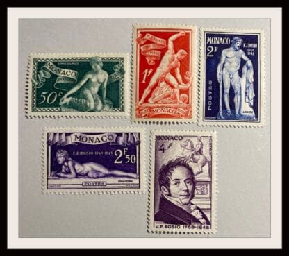 Monaco Scott # 209-213 Mint Hinged